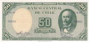 5 Centesimos de Escudos Chile p126b-2 1960